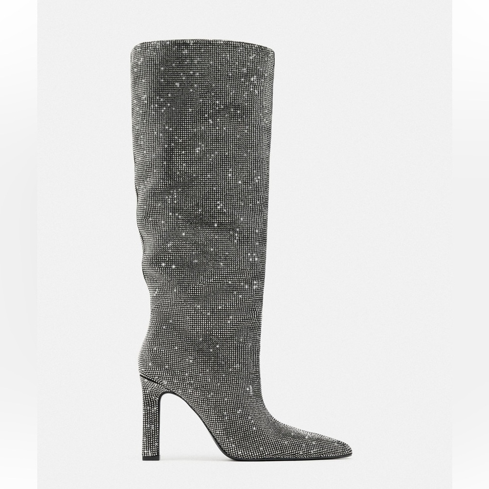 Zara Sparkly Holiday Heels